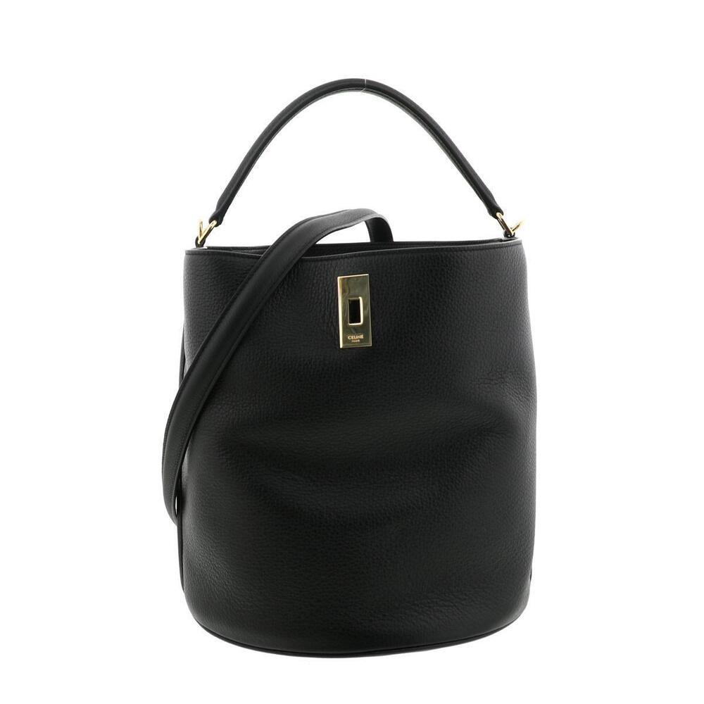 CELINE Bucket Bag Handbag Black